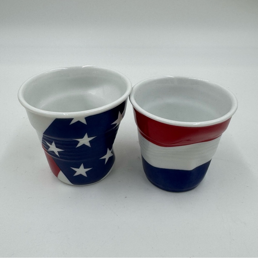 Revol France Vibrant Red and Deep Blue Ceramic Set